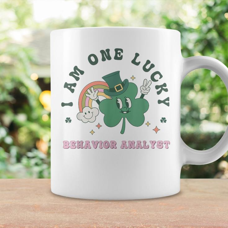 Retro Lucky Behavior Analyst St Patrick's Day Rainbow Bcba Coffee Mug Gifts ideas