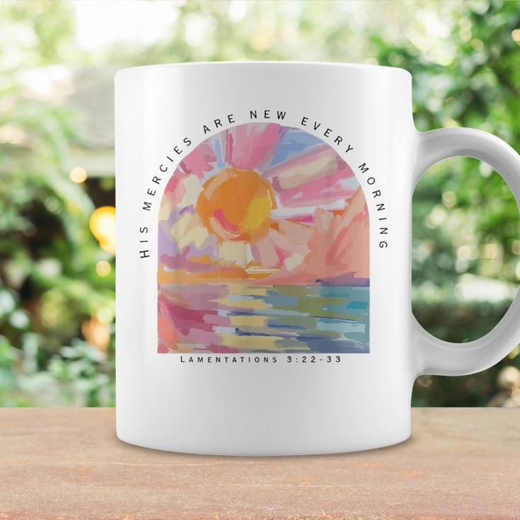 Retro His Mercies Are New Every Morning Bible Christian Coffee Mug Gifts ideas