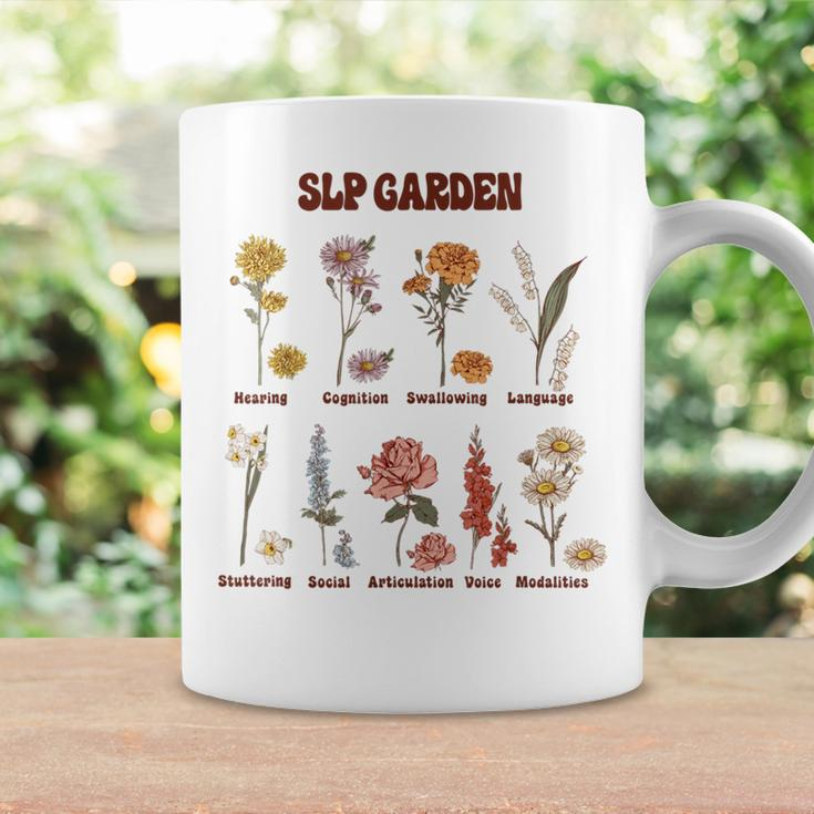 Retro Slp Garden Wildflowers Speech Language Pathologist Coffee Mug Gifts ideas