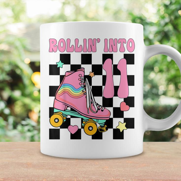 Rolling Into 11 Years Old Roller Skating Girl 11Th Birthday Coffee Mug Gifts ideas