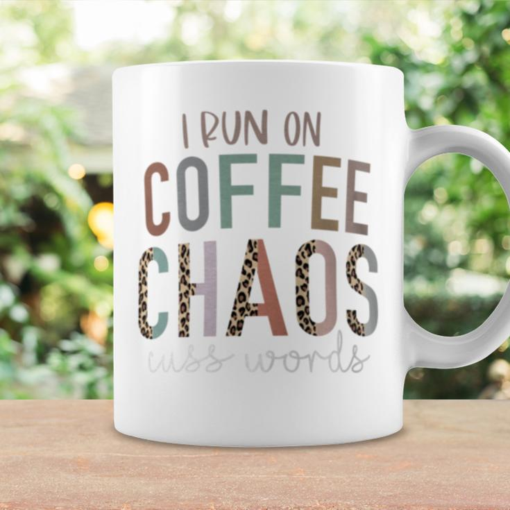I Run On Coffee Chaos Cuss Words Saying Women Coffee Mug Gifts ideas