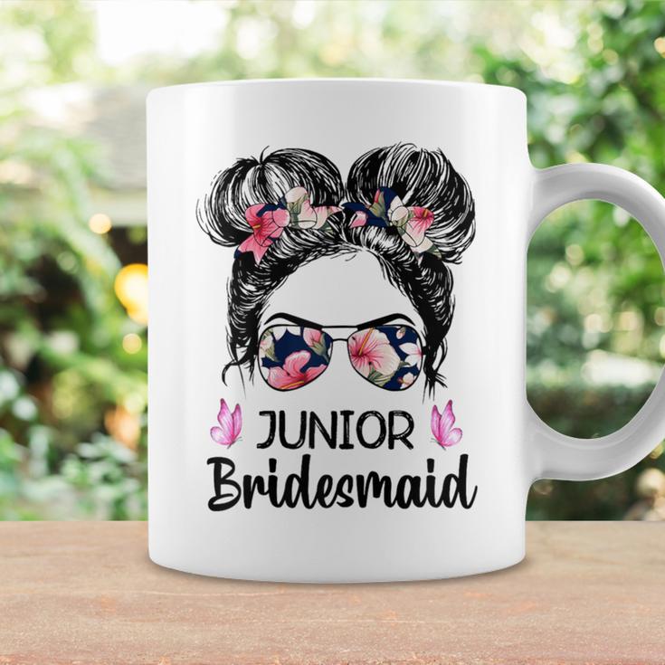 Ryyz Messy Bun Junior Bridesmaid Bachelorette Bridal Party Coffee Mug Gifts ideas