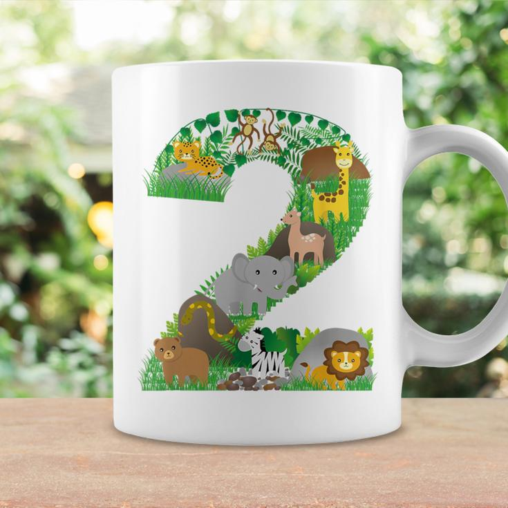 Safari Jungle Zoo Animals Second Birthday Number 2 Coffee Mug Gifts ideas