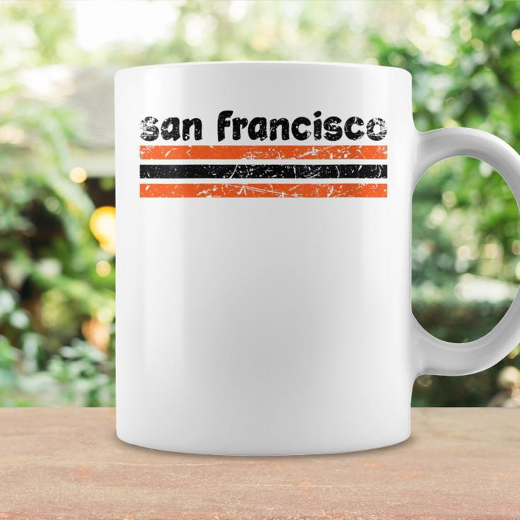 San Francisco California Three Stripe Vintage Weathered Coffee Mug Gifts ideas