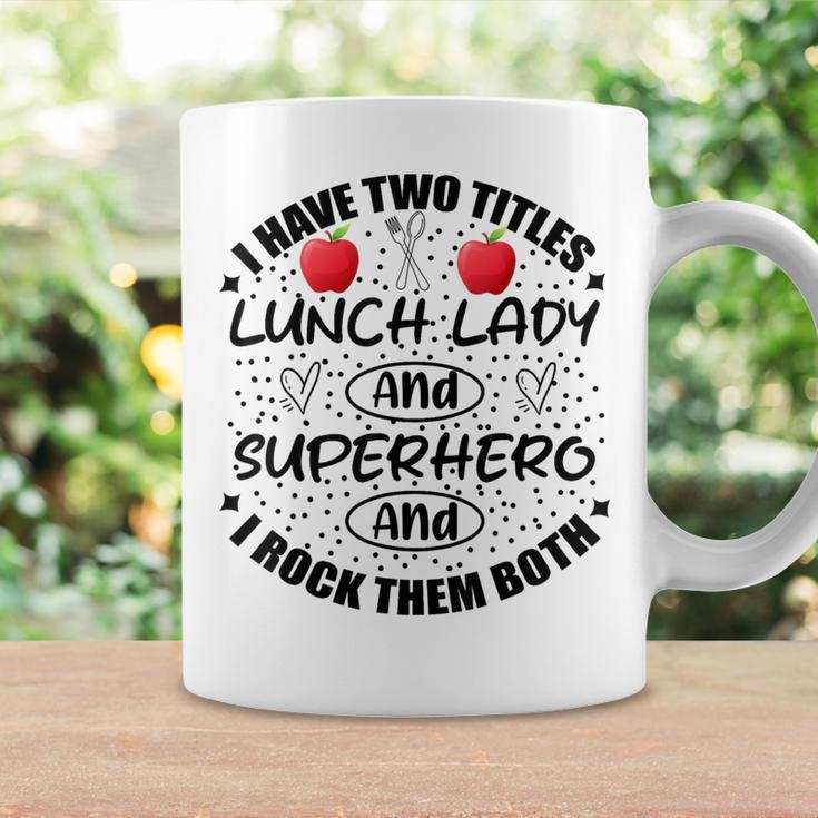 School Lunch Lady Hero Cafeteria Crew Teacher Team Superhero Coffee Mug Gifts ideas