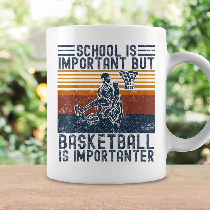 Schule Ist Wichtig Aber Basketball Ist Wichtig Basketball Gray Tassen Geschenkideen