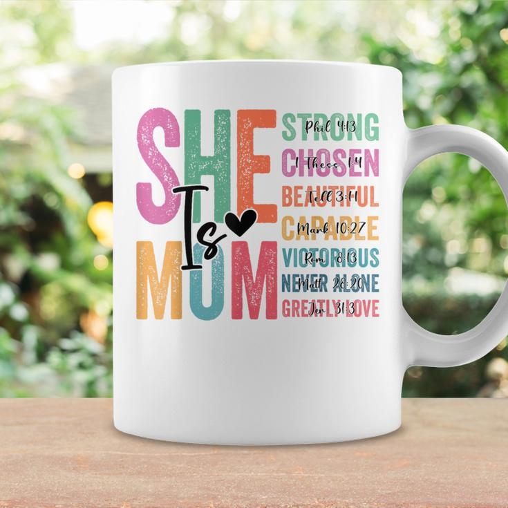 She Is Mom Strong Chosen Beautiful Capable Victorious Coffee Mug Gifts ideas