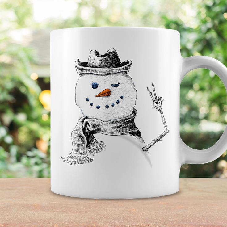 Snowman Peace Sign Christmas Snow Frosty Winter Xmas Coffee Mug Gifts ideas