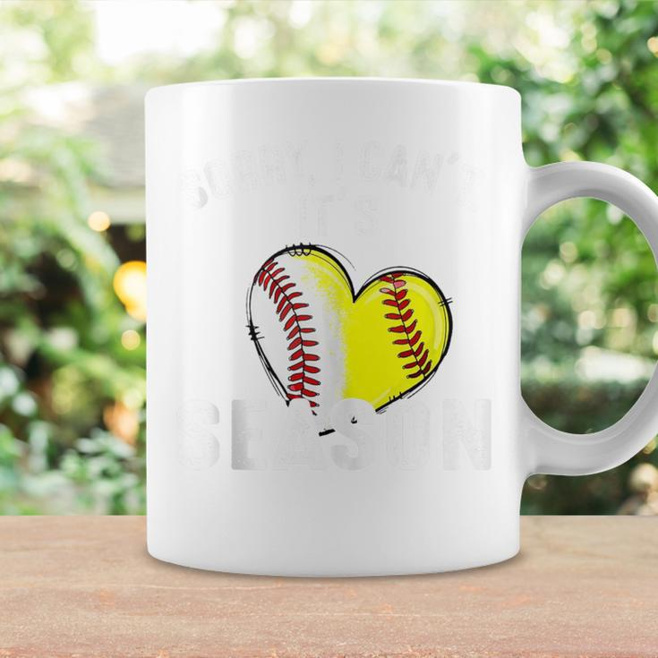 Sorry I Can't It's Baseball Softball Season Coffee Mug Gifts ideas