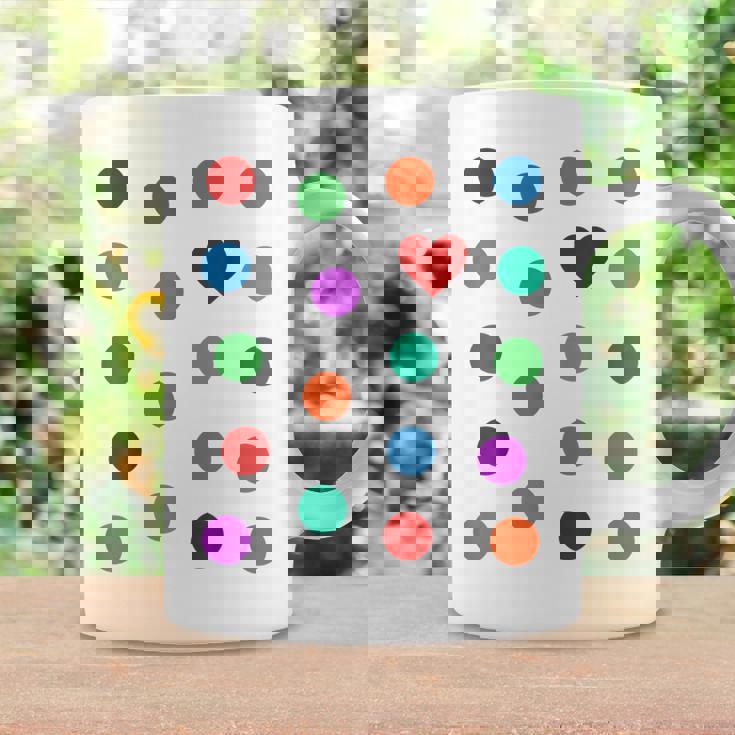 Spotty Dots Spots & Heart Yellow Men Women Children Spot Coffee Mug Gifts ideas
