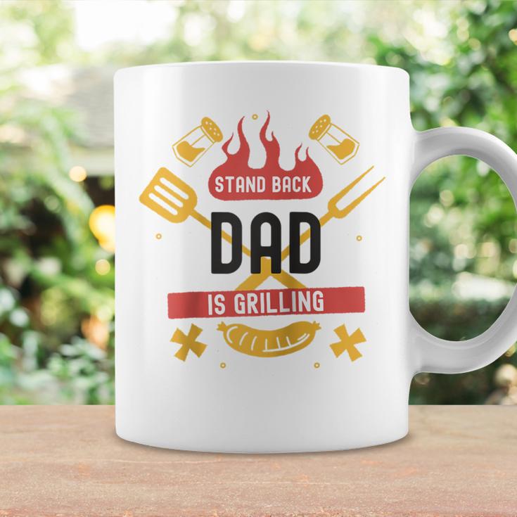 Stand Back Papa Grillt Raglan Tassen Geschenkideen