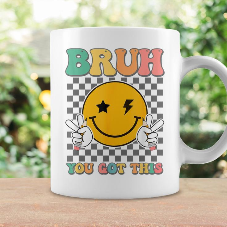 State Testing Day Teacher Groovy Smile Bruh You Got This Coffee Mug Gifts ideas