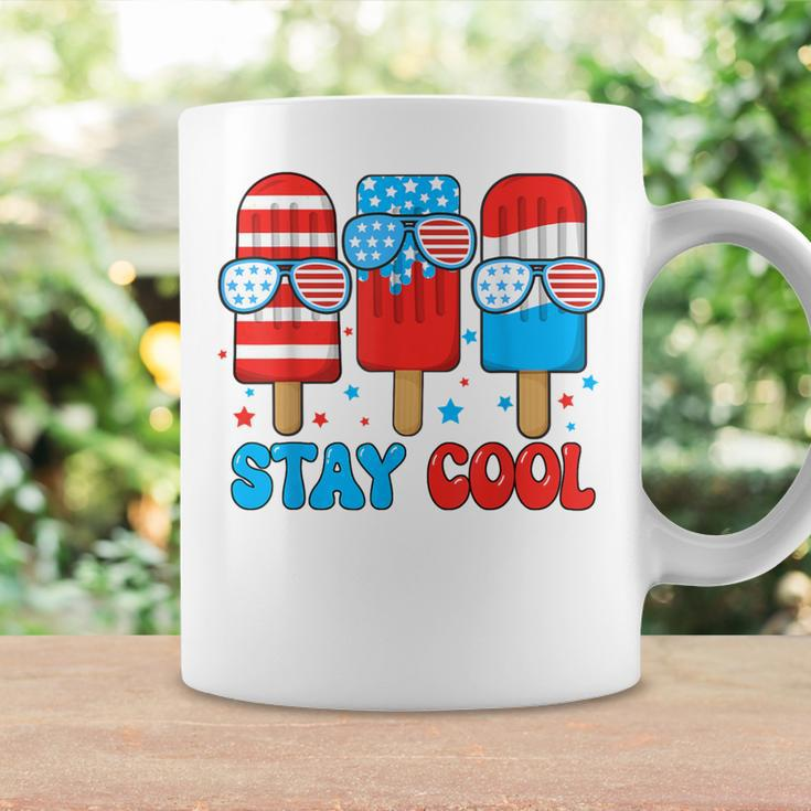Stay Cool 4Th July Popsicle Usa Flag Boy Toddler Coffee Mug Gifts ideas