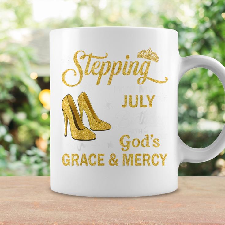 Stepping Into My July Birthday With God's Grace & Mercy Coffee Mug Gifts ideas