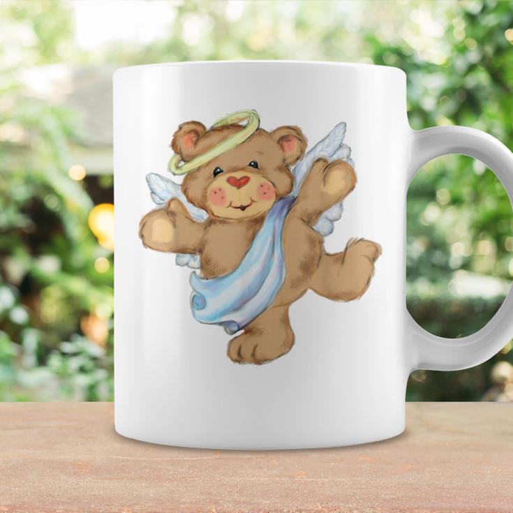 Stuffed Animal Angel Teddy Bear Cute White Coffee Mug Gifts ideas