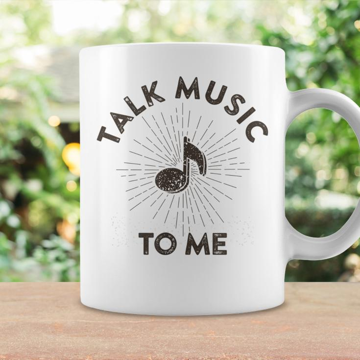 Talk Music To Me Music Lover Quote Saying Meme Coffee Mug Gifts ideas