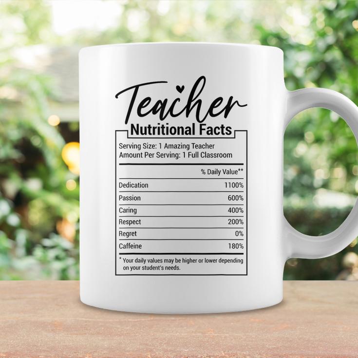 Teacher Nutrition Facts Teacher Appreciation Coffee Mug Gifts ideas