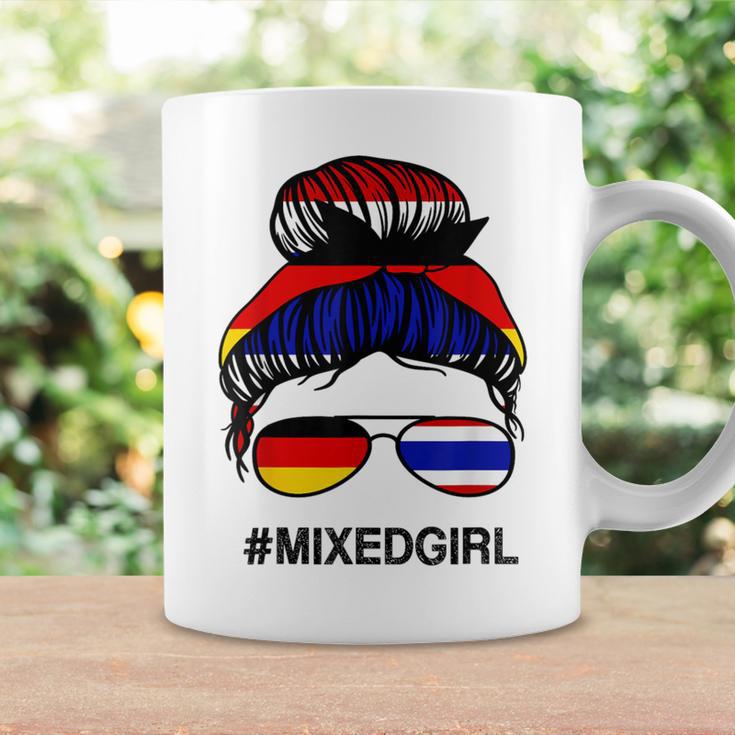 Thailand Deutschland Flagge Thai Deutsch Messy Bun Tassen Geschenkideen