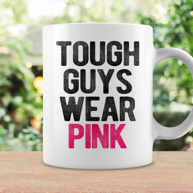 Tough Guys Wear Pink Tough Beast Cancer Awareness Guy Coffee Mug Gifts ideas