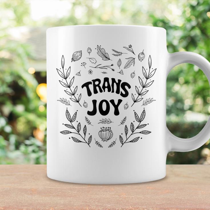 Transgender Pride Joy Floral Trans Pride Month Coffee Mug Gifts ideas