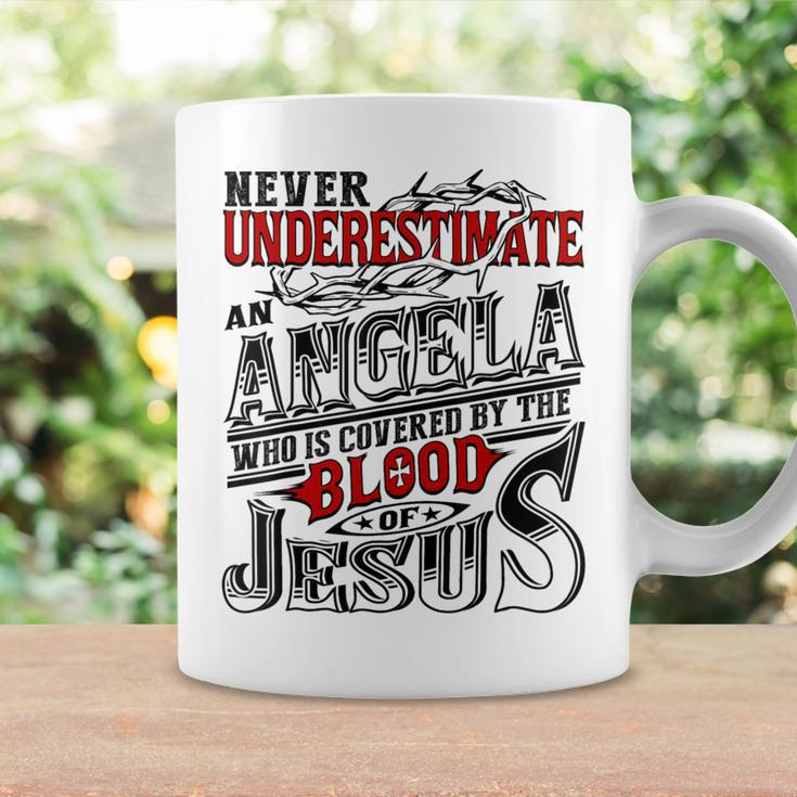 Never Underestimate Angela Family Name Coffee Mug Gifts ideas