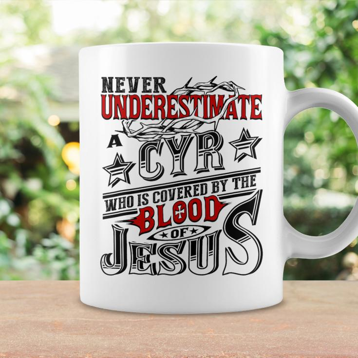 Never Underestimate Cyr Family Name Coffee Mug Gifts ideas