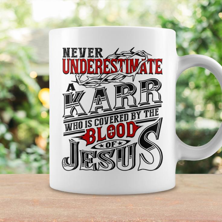 Never Underestimate Karr Family Name Coffee Mug Gifts ideas