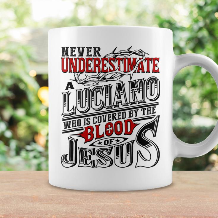 Never Underestimate Luciano Family Name Coffee Mug Gifts ideas