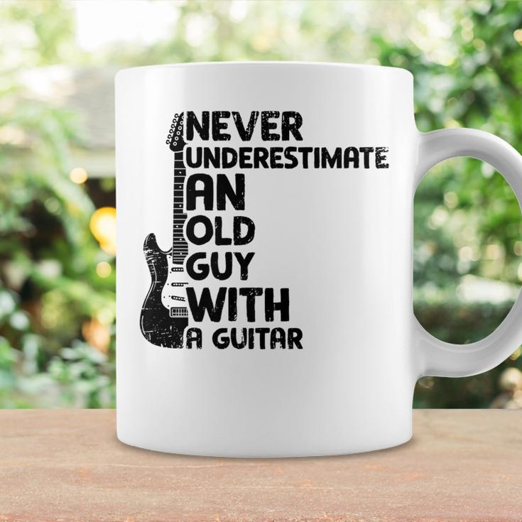 Never Underestimate An Old Man With A Guitar Guitar Coffee Mug Gifts ideas