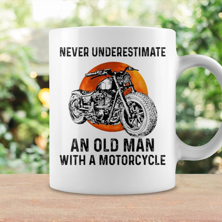 Never Underestimate An Old Man With A Motorcycle Birthday Coffee Mug Gifts ideas