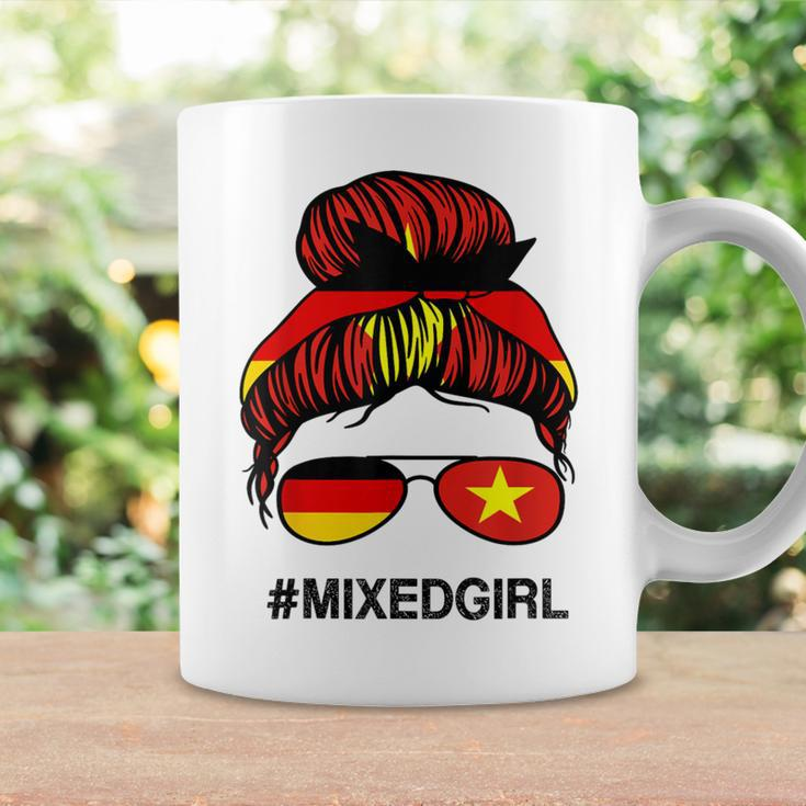 Vietnam Germany Flag Vietnamese German Messy Bun Coffee Mug Gifts ideas