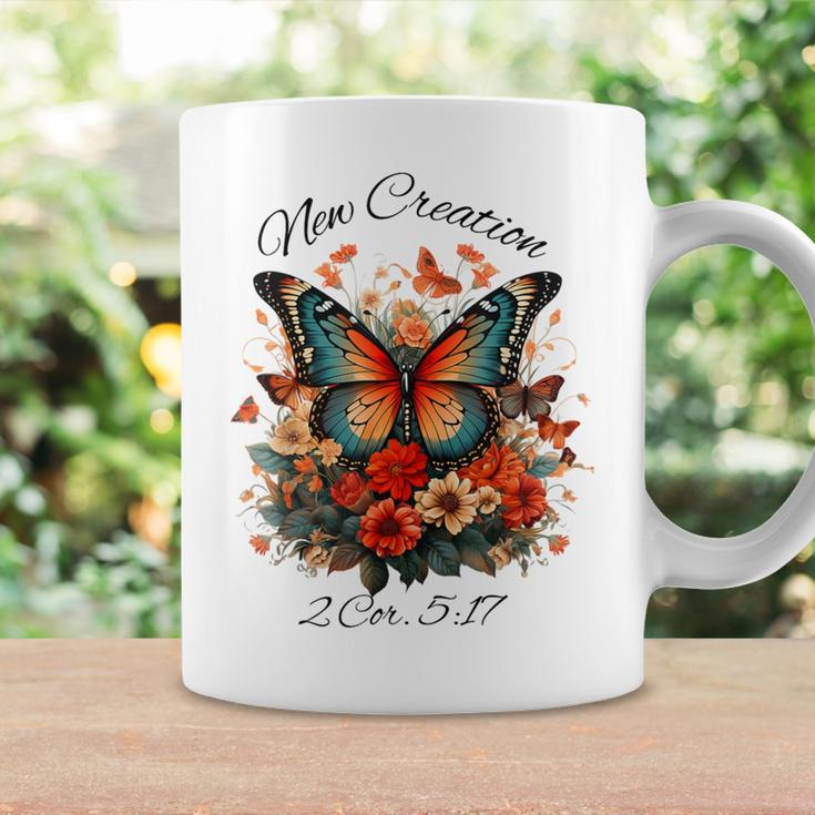 Vintage Butterfly Christian Bible Verse New Creation Coffee Mug Gifts ideas