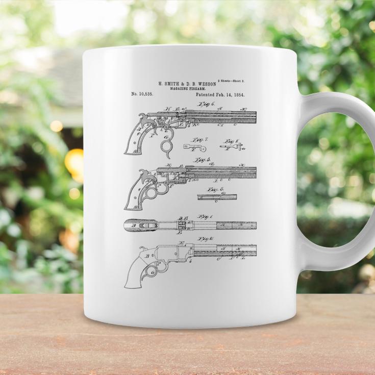 Vintage Patent Print 1854 Old West Six Shooter Gun Coffee Mug Gifts ideas