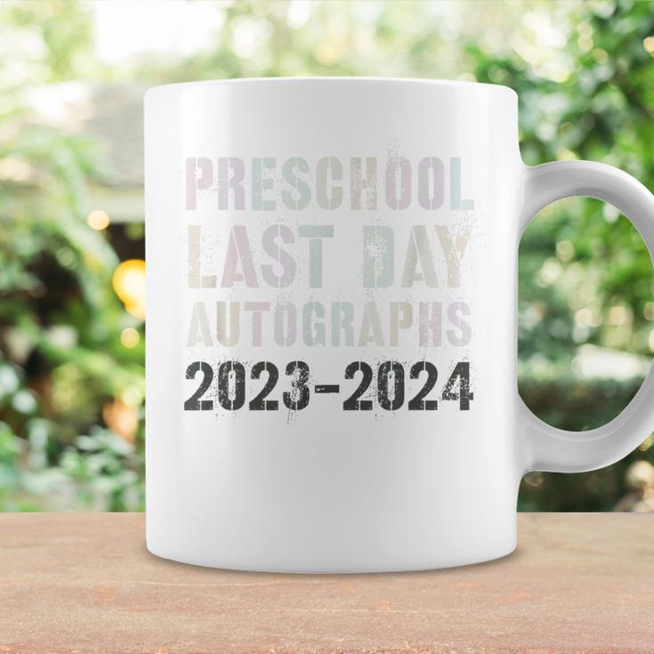 Vintage Pre-School Autographs 2024 Last Day Sign My Coffee Mug Gifts ideas