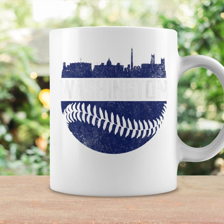 Vintage Washington Baseball Dc Skyline Retro National Coffee Mug Gifts ideas