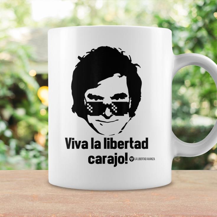 Viva La Libertad Carajo La Libertad Avanza Javier Milei Gray Tassen Geschenkideen