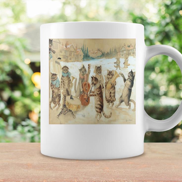 Wain Christmas Carol Singing Cats Playing Music Coffee Mug Gifts ideas