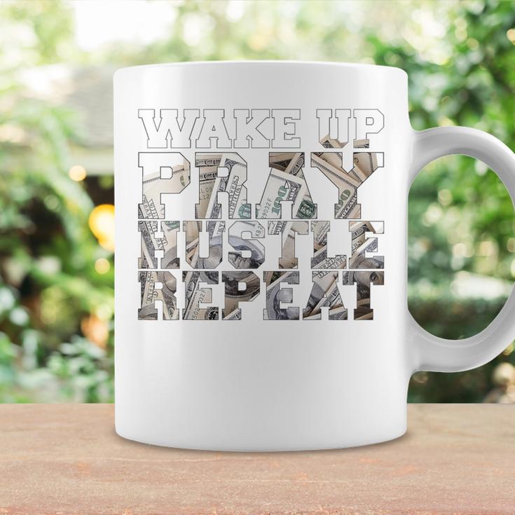 Wake Pray Hustle Repeat Entrepreneur Hip Hop Christian God Coffee Mug Gifts ideas