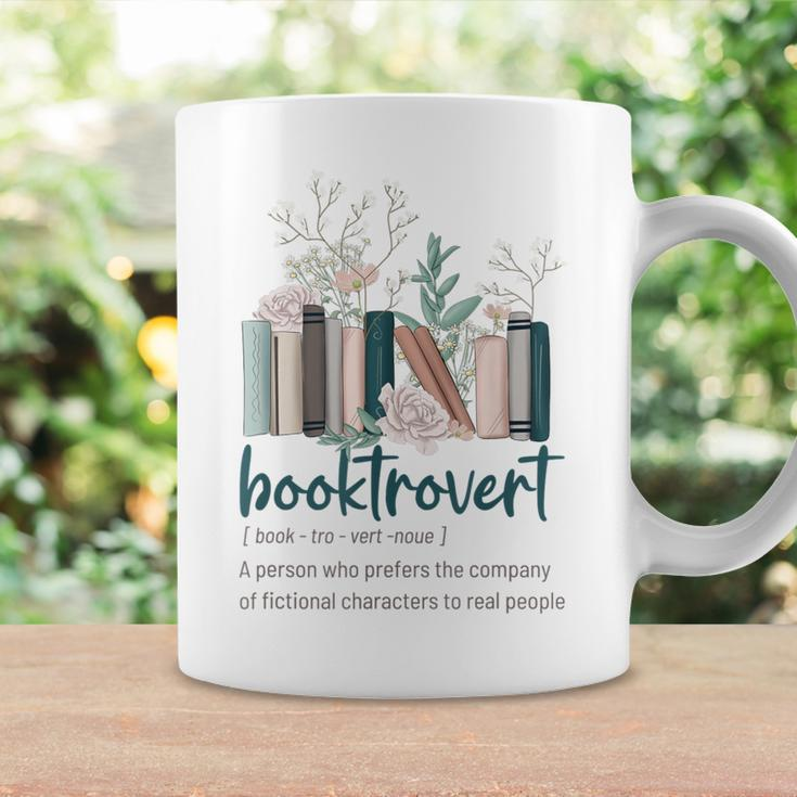 Wildflower Booktrovert Definition Book Lover Bookish Library Coffee Mug Gifts ideas