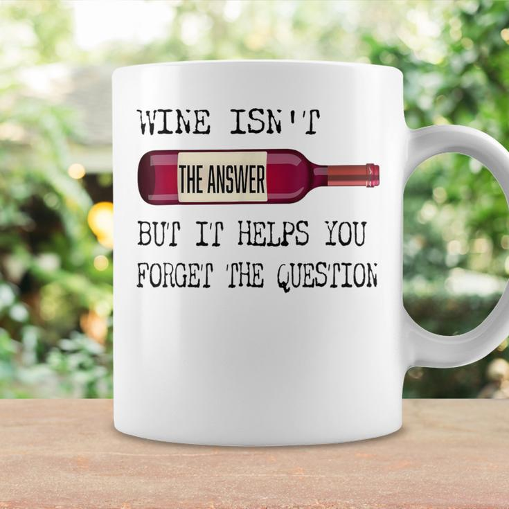 Wine Is The Answer In Vino Veritas Quote Coffee Mug Gifts ideas