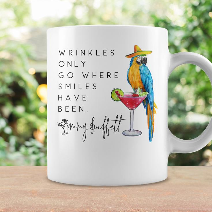 Wrinkles Only Go Where Smiles Have Been Cute Parrot Mexican Coffee Mug Gifts ideas