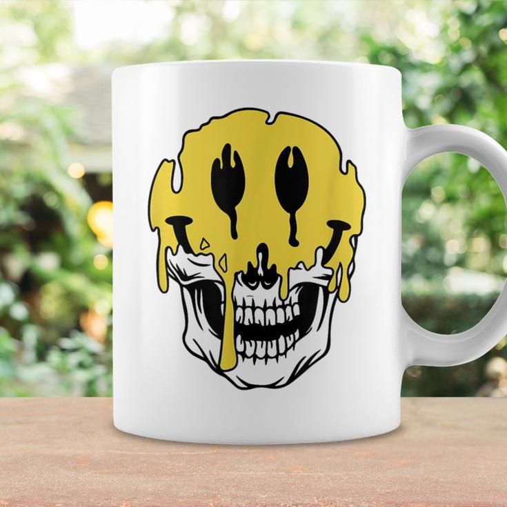 Y2k Smiling Skull Face Cyber Streetwear Graphic Coffee Mug Gifts ideas