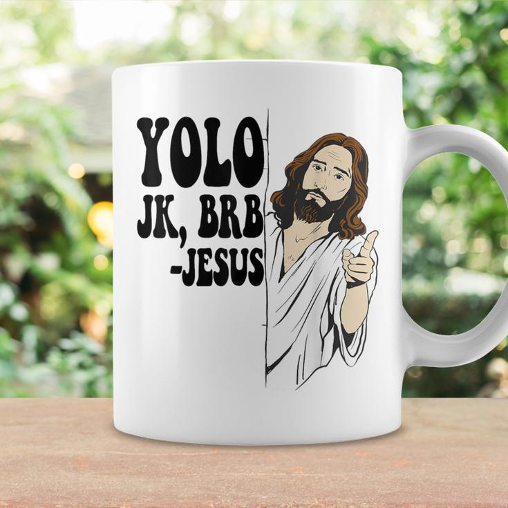 Yolo Jk Brb Jesus Resurrection Christians Easter Day Coffee Mug Gifts ideas