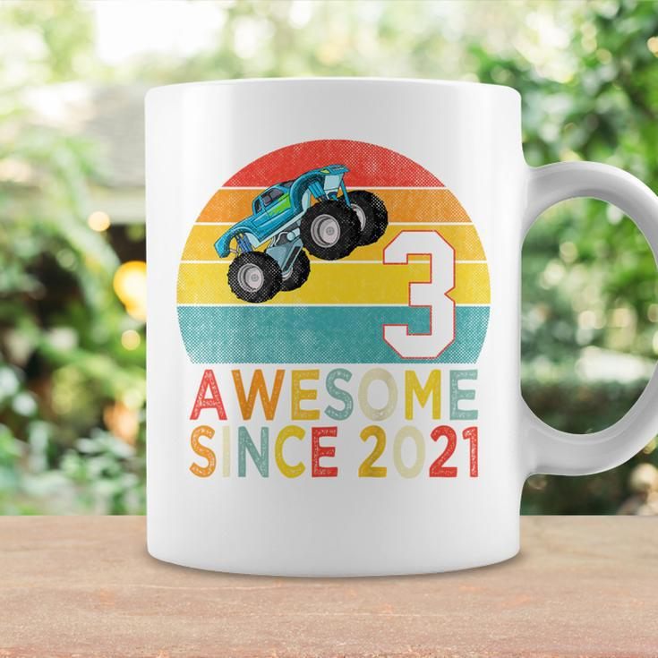Youth 3Rd Birthday Monster Truck Lover 3 Years Old Vintage Retro Coffee Mug Gifts ideas