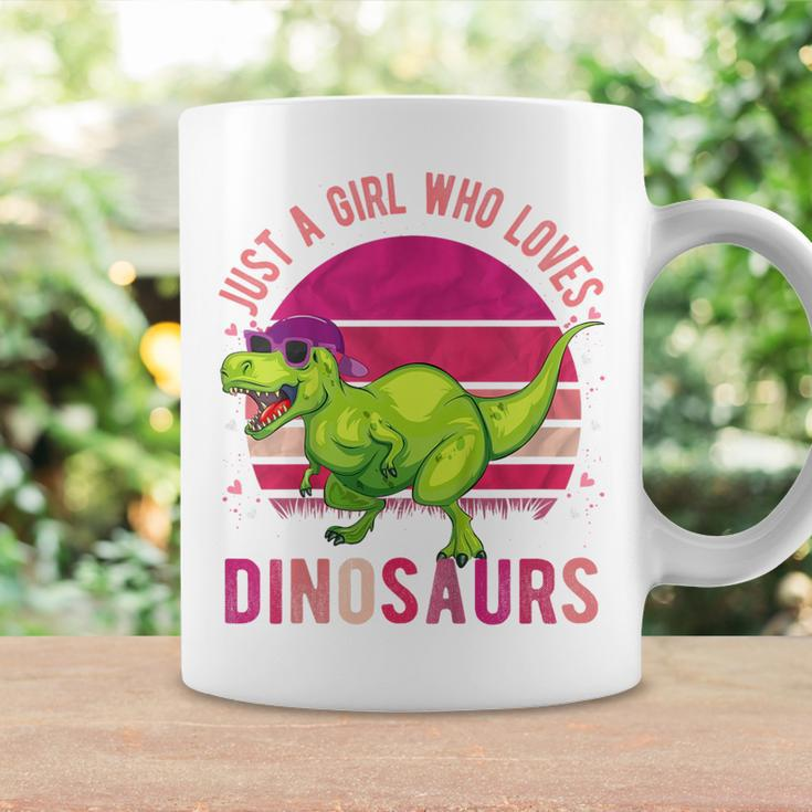 Youth Just A Girl Who Loves Dinosaurs Vintage Retro Coffee Mug Gifts ideas