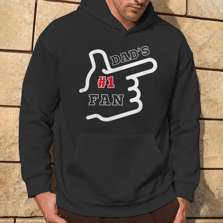 1 Dad Number One Fan Father's Day Father's Birthday Hoodie Lifestyle