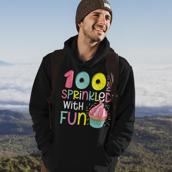 100 Days Sprinkled With Fun Cupcake 100Th Day Of School Girl Hoodie Lifestyle