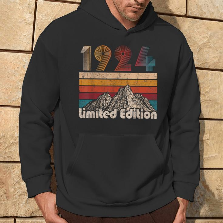 100 Years Old Vintage 1924 Limited Edition 100Th Birthday Hoodie Lifestyle