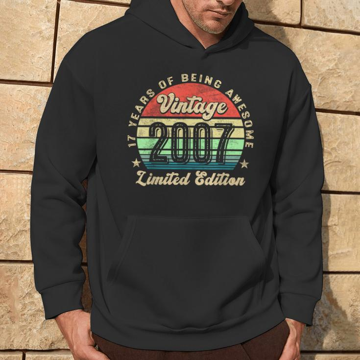 17 Year Old Vintage 2007 Limited Edition 17Th Birthday Hoodie Lifestyle