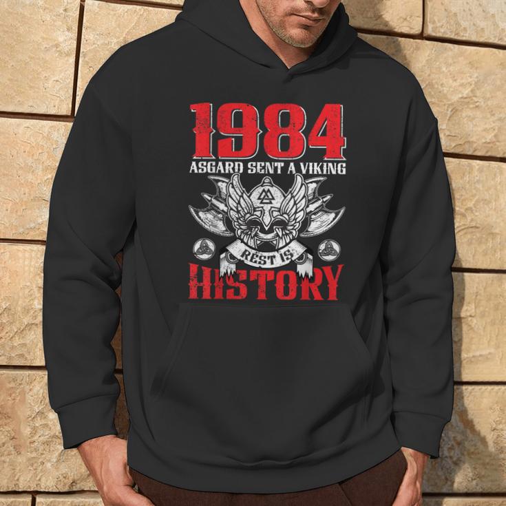 1984 Asgard Sent A Viking Wikinger 40 Geburtstag Hoodie Lebensstil